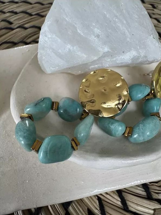Boucles d’oreilles Celeste Amazonite