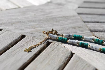 Collier Jaspe et Howlite