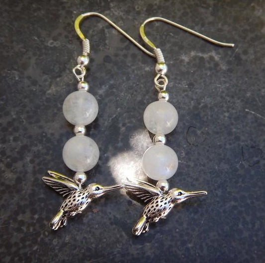 Boucles d’oreilles pierre de lune