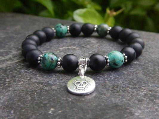 Bracelet en agate noire