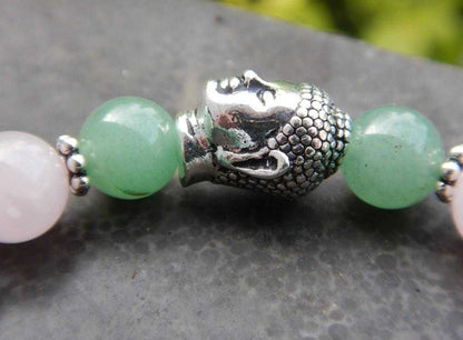Aventurine et quartz rose
