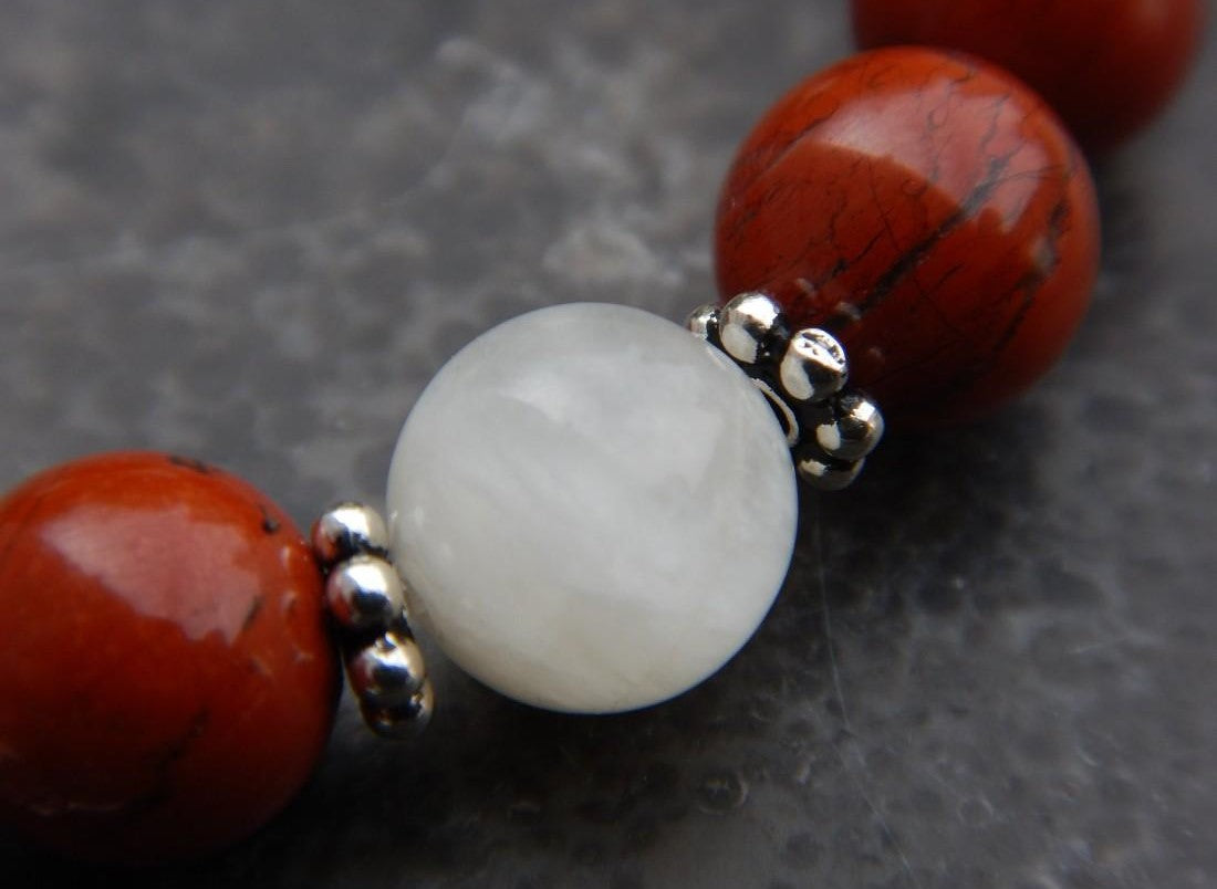 Bracelet en jaspe rouge