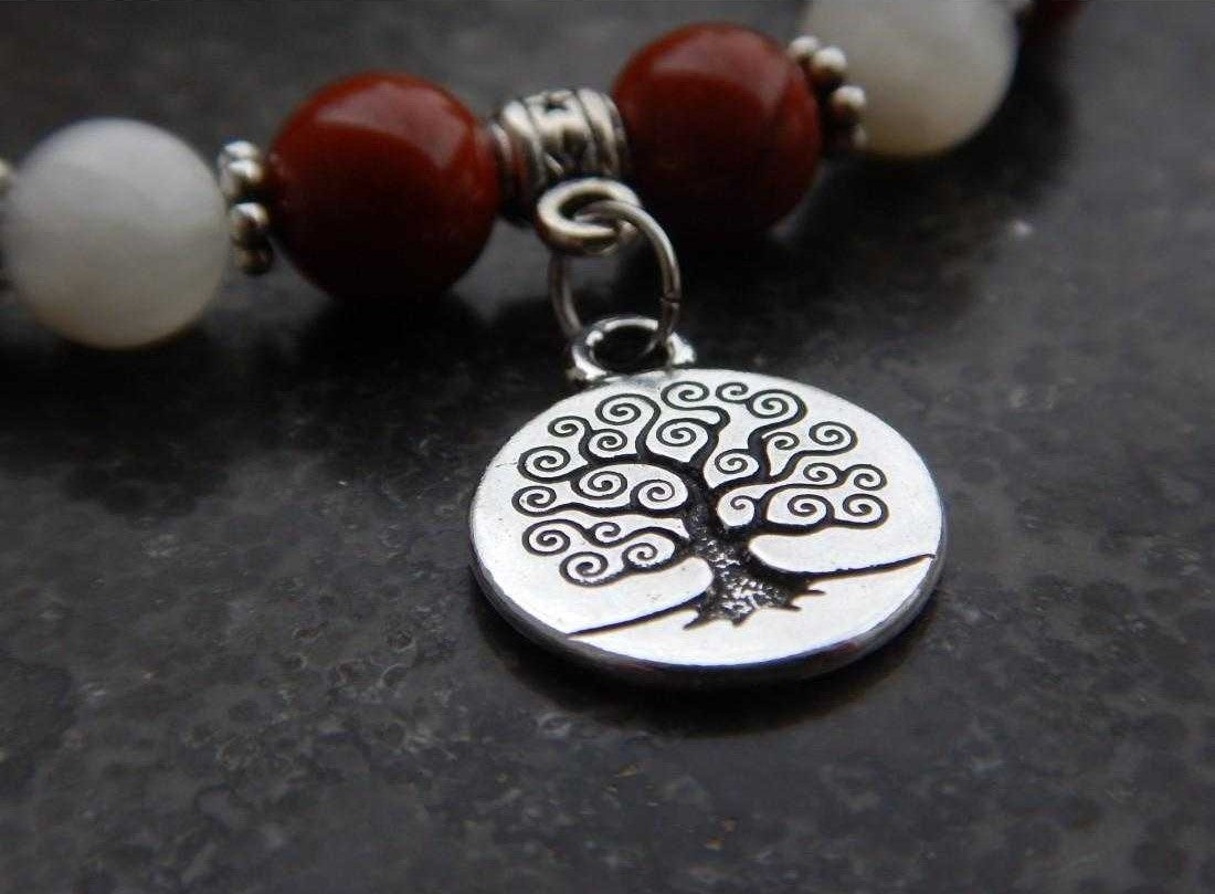 Bracelet en jaspe rouge