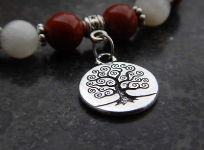 Bracelet en jaspe rouge