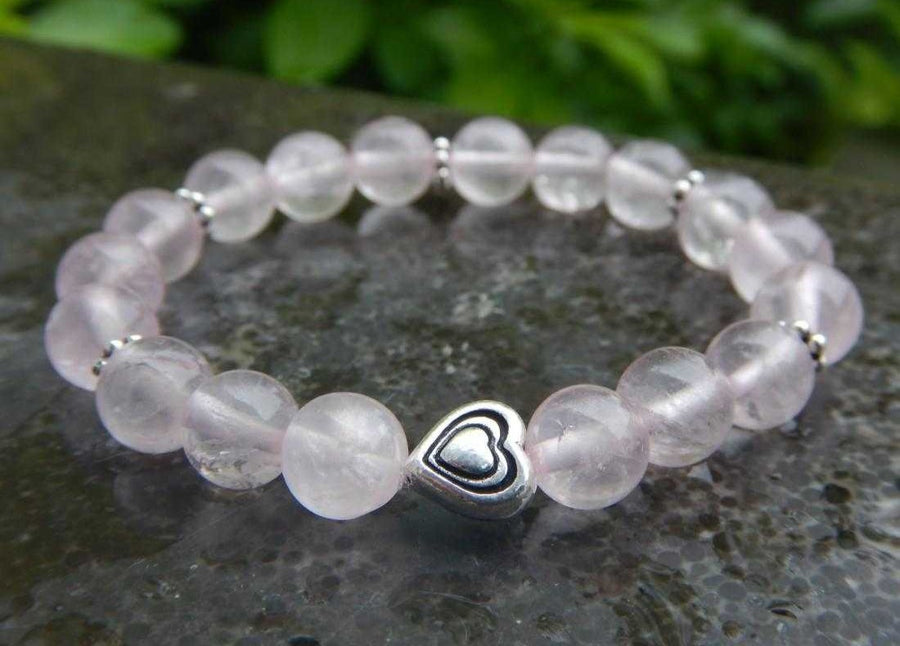 Bracelet en quartz rose