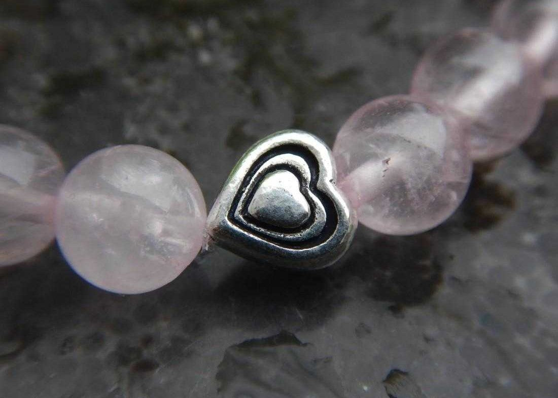 Bracelet en quartz rose