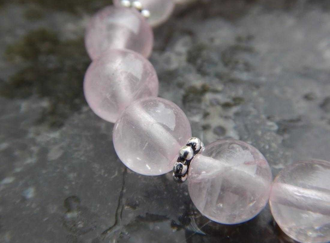 Bracelet en quartz rose