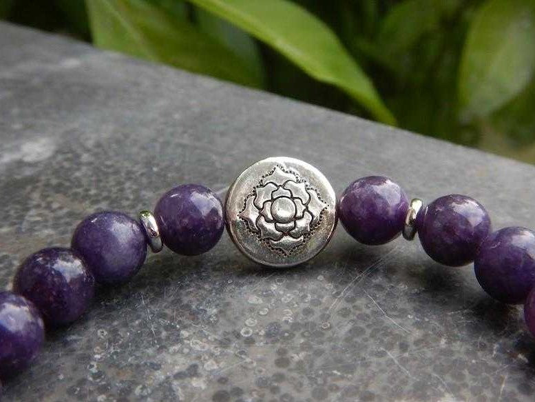 Bracelet en lépidolite