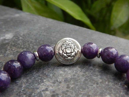 Bracelet en lépidolite