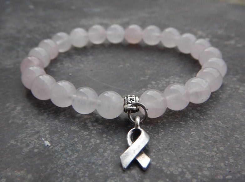 Bracelet en quartz rose