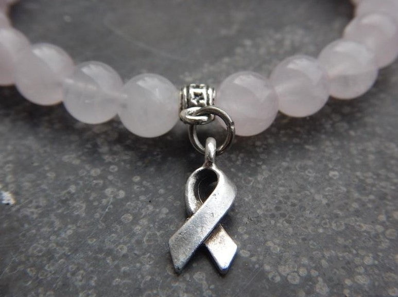 Bracelet en quartz rose