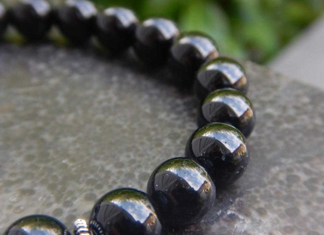 Bracelet en tourmaline noire