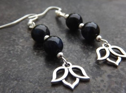 Boucles d’oreilles en œil de faucon
