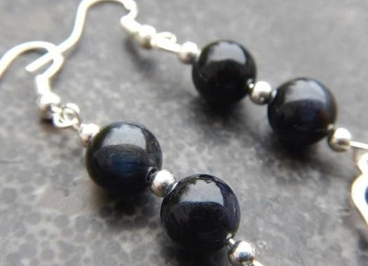 Boucles d’oreilles en œil de faucon